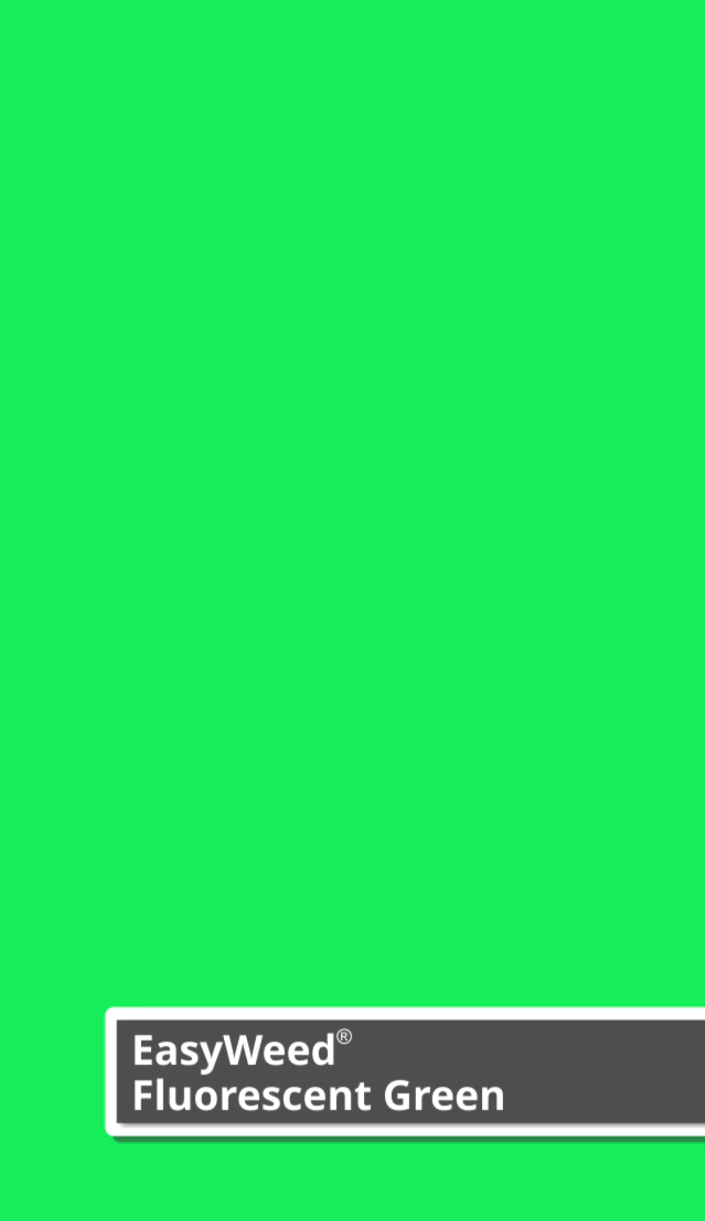 Fluorescent Green Siser Easyweed 12" Wide