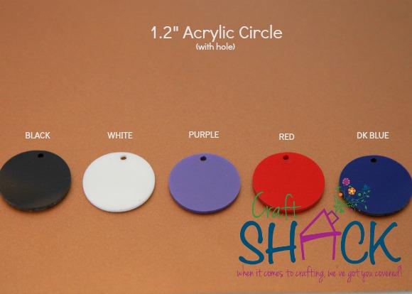 1.2" Acrylic Circle Blanks