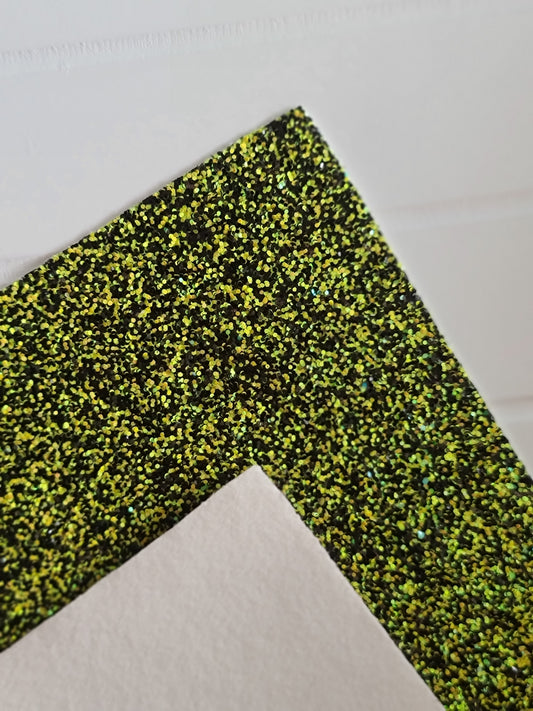 Chunky Glitter Fabric Sheet - cotton backing