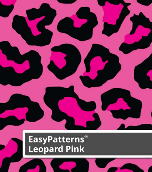 Siser Patterns HTV Vinyl Leopard Pink 12" Wide