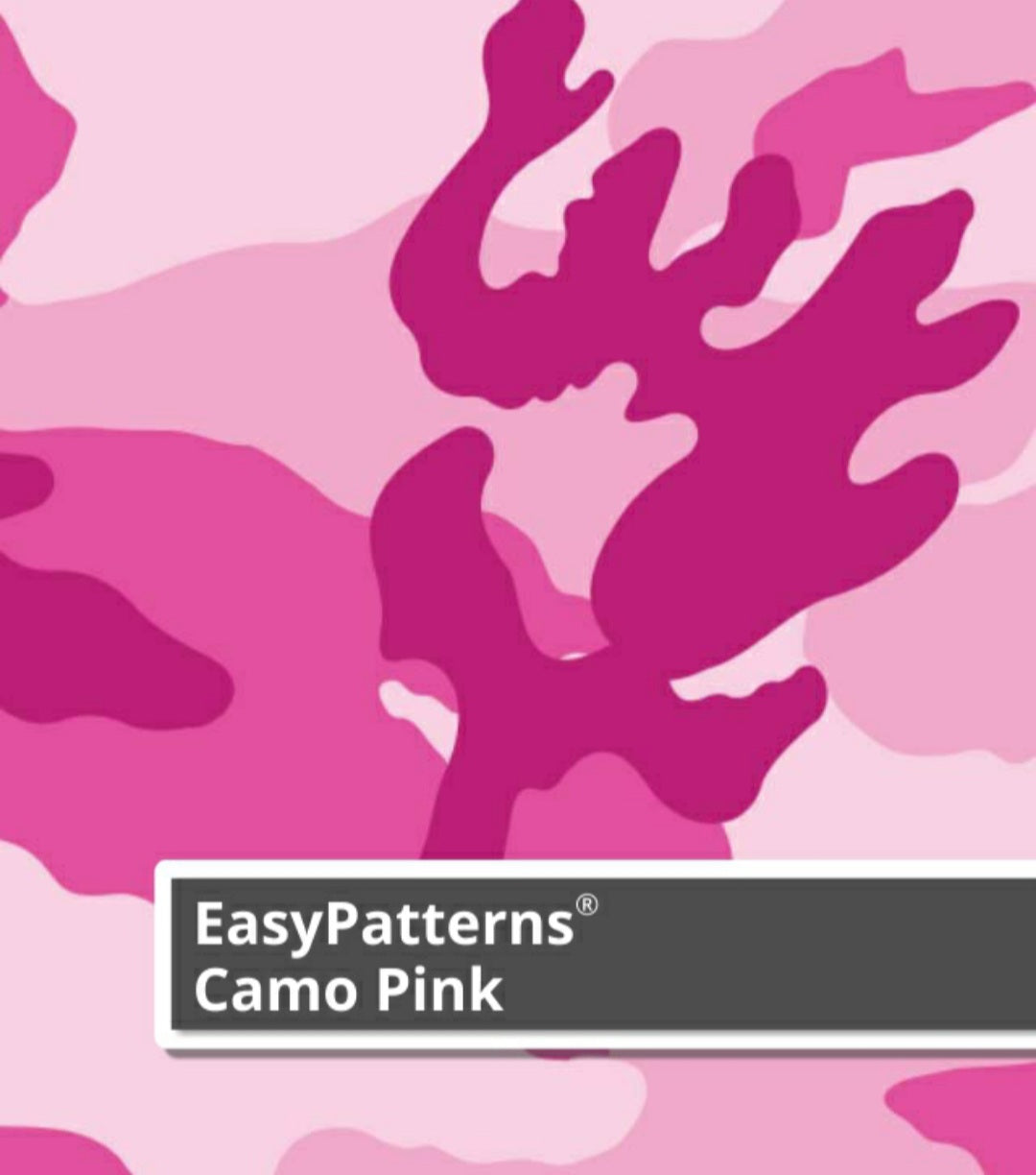 Siser Patterns HTV Vinyl Camo Pink 12" Wide