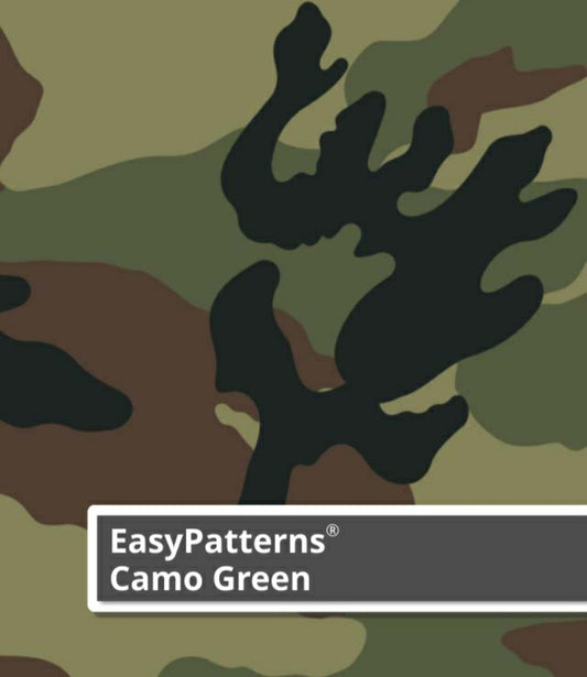 Siser Patterns HTV Vinyl Camo Green - CLEARANCE