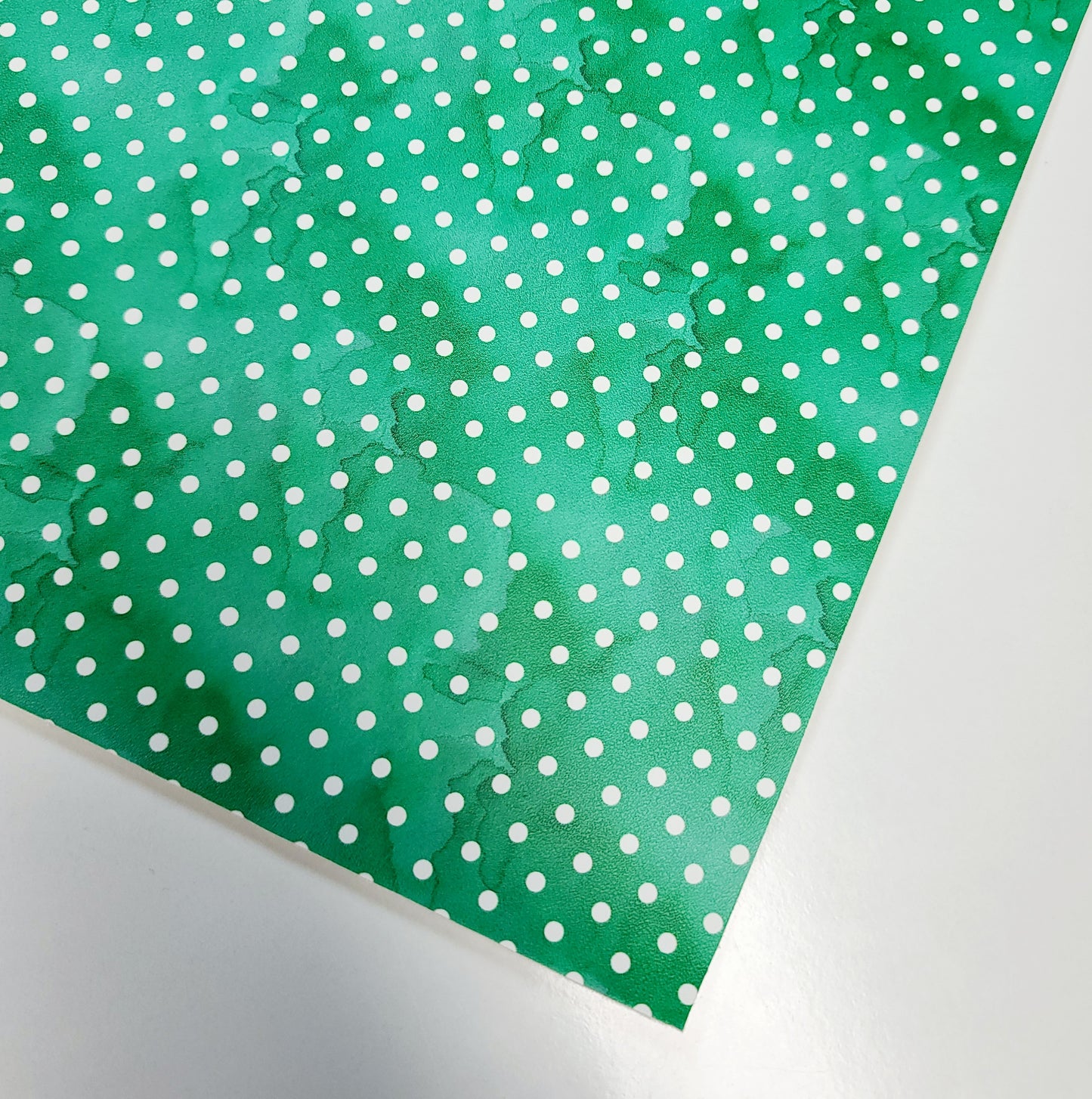 CUSTOM Green Prints Soft Faux Leather
