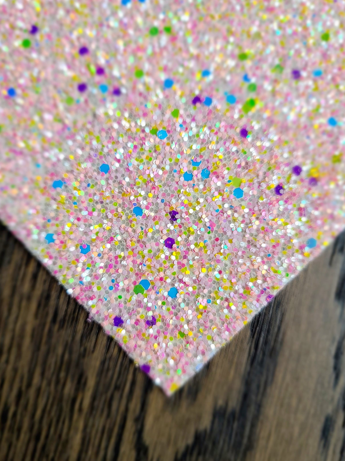 Glitter Girl Chunky Glitter Fabric Sheet - cotton backing