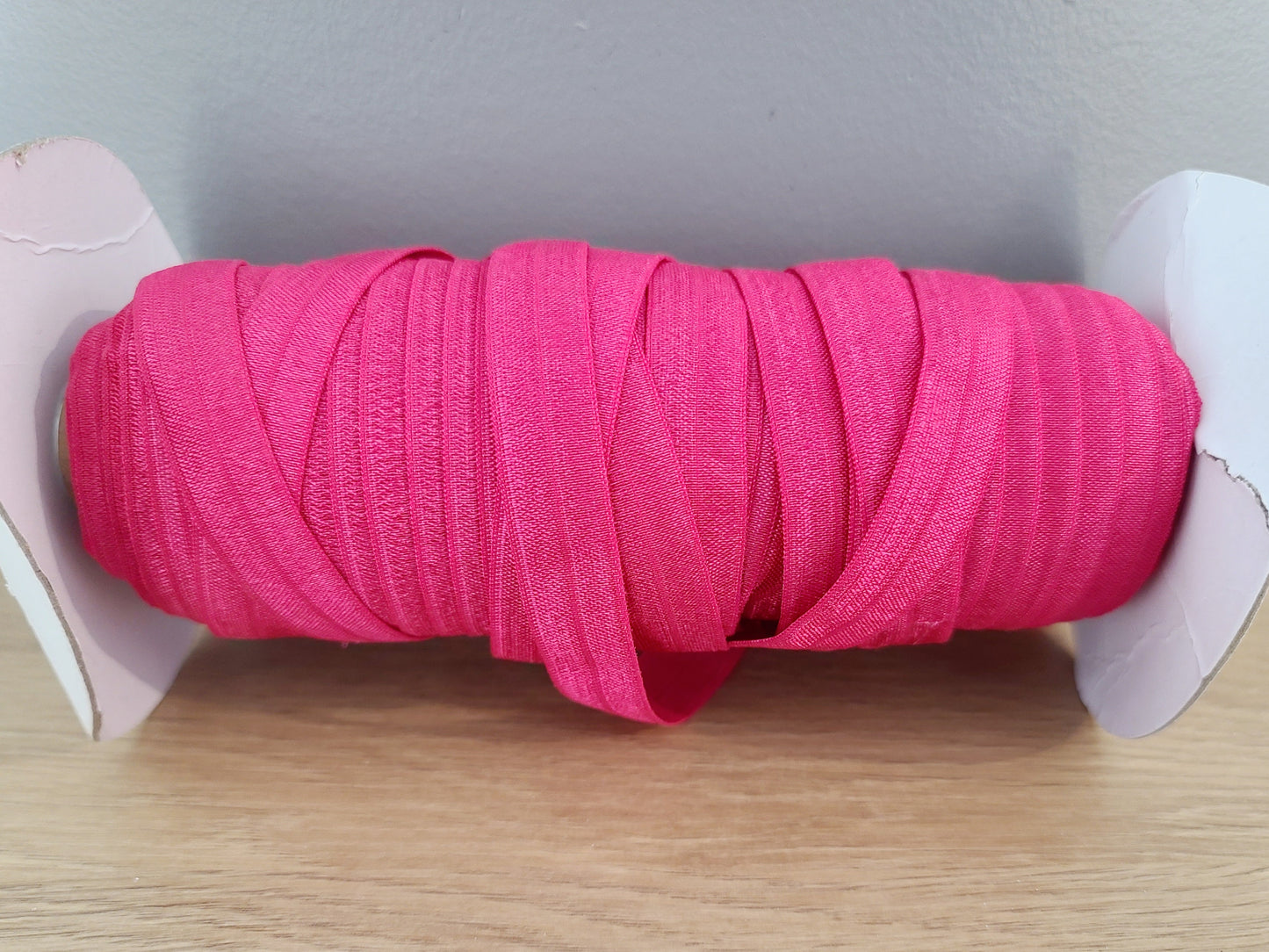 5/8" Solid Colour Fold Over Elastic - sold by the yard