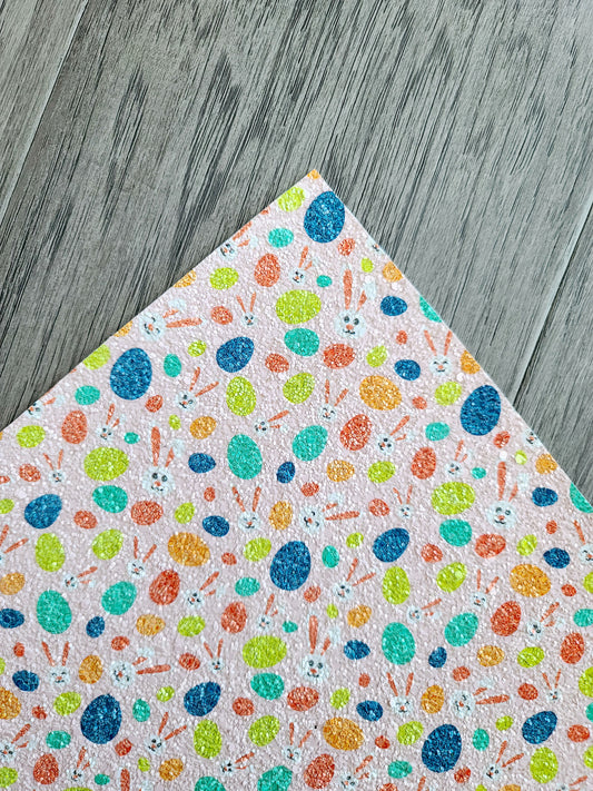 Bunny/Egg Chunky Glitter Sheet