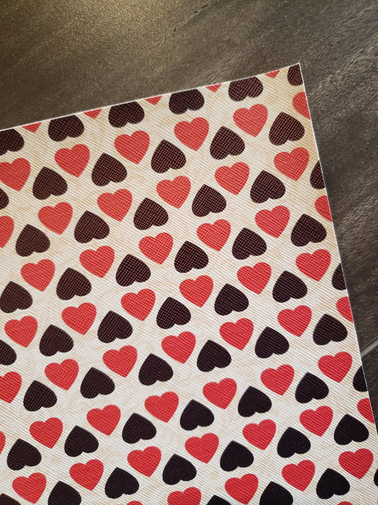 Queen of Hearts Synthetic Fabric Sheet