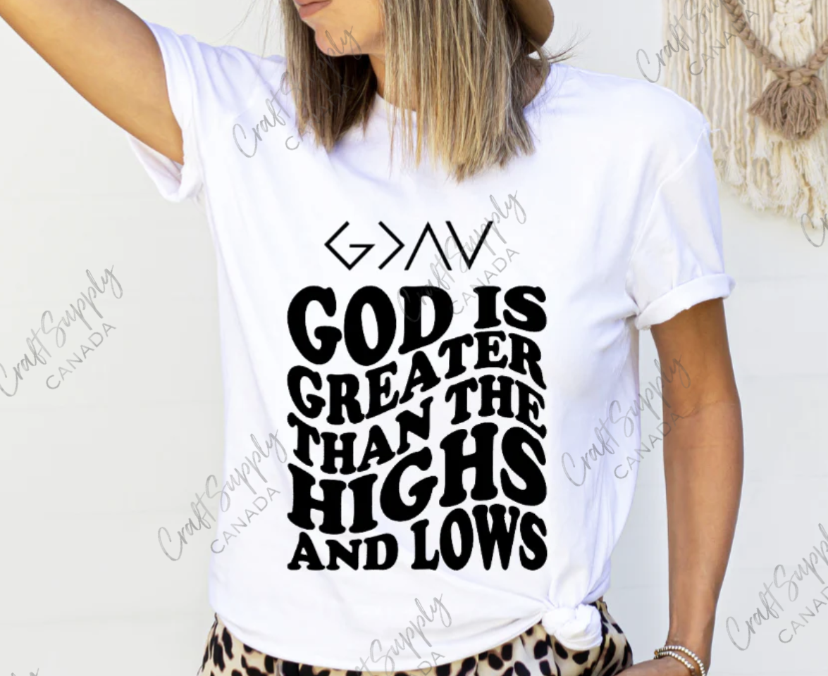 Screen Print - God is Greater/highs and lows (see description for size and press info)