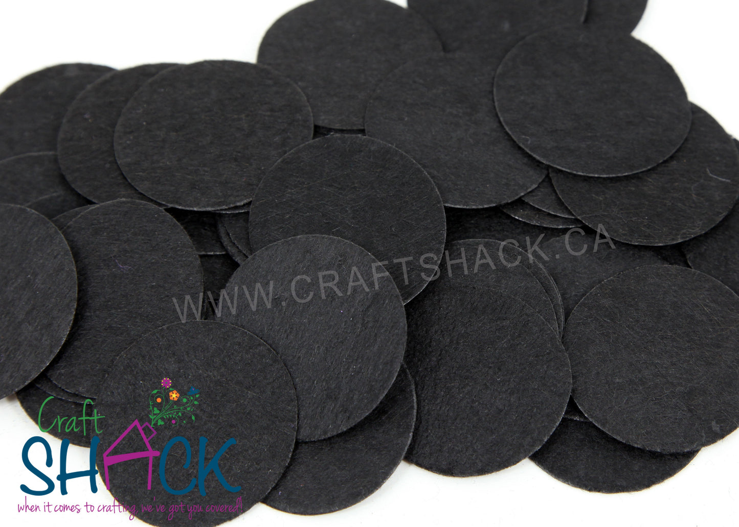 1.5" Felt Circles - sold in packs of 25 and 50